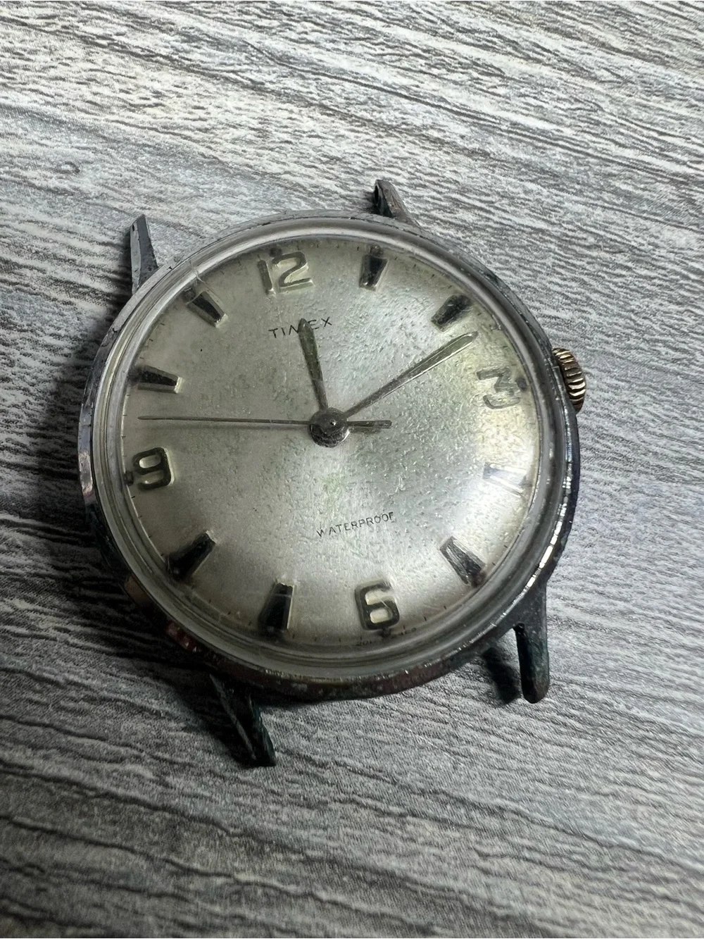 1968 Timex Silver Dial Men's Watch Head
